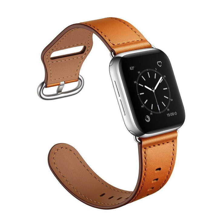 Leather Loop Watch Band Brown With Buckle / 38mm, 40mm & 41mm