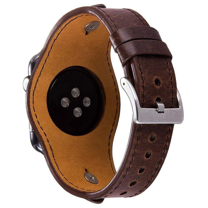 Leather Cuff Watch Band