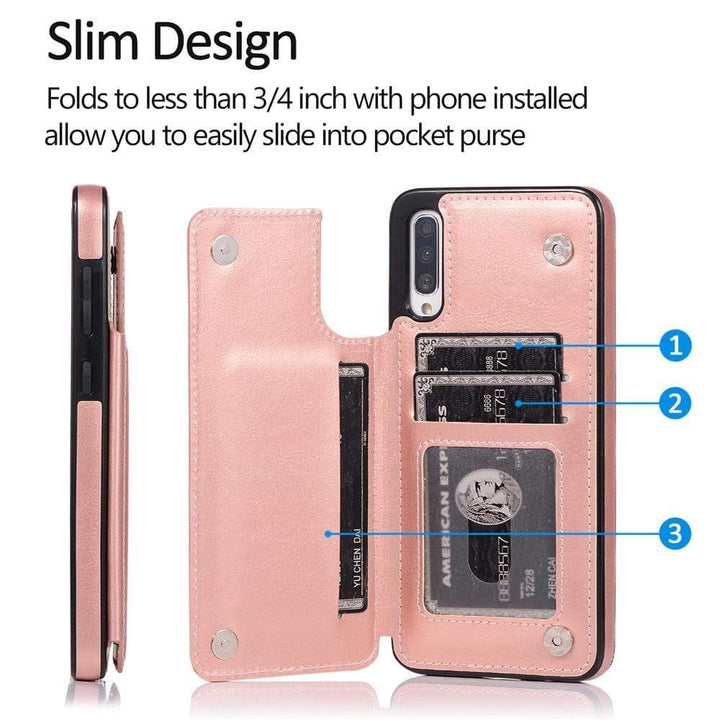 Leather Wallet Case For Samsung Galaxy S