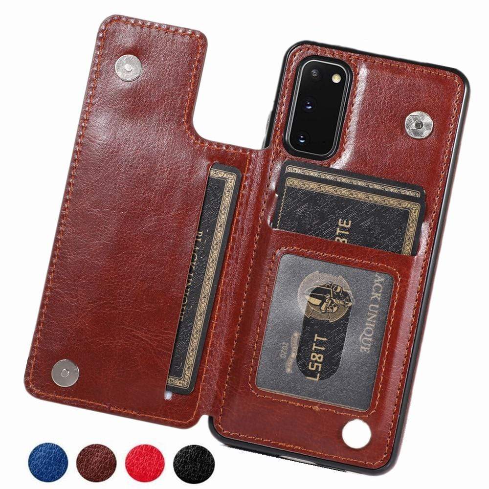 Leather Wallet Case For Samsung Galaxy S
