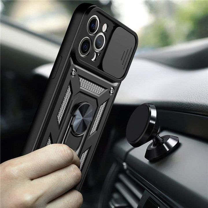 Magnetic Shockproof Phone Case With Camera Cover