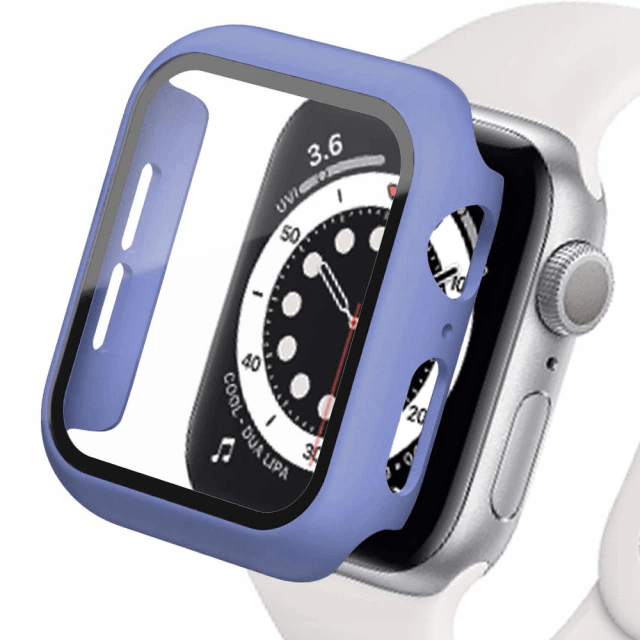 Tempered Glass Protective Watch Case Sea Blue / 41mm (Series 7-8)