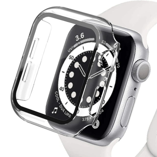 Tempered Glass Protective Watch Case Transparent / 41mm (Series 7-8)