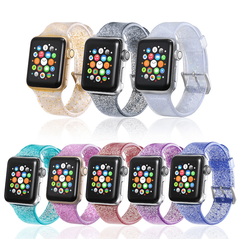 Glitter Silicone Watch Band