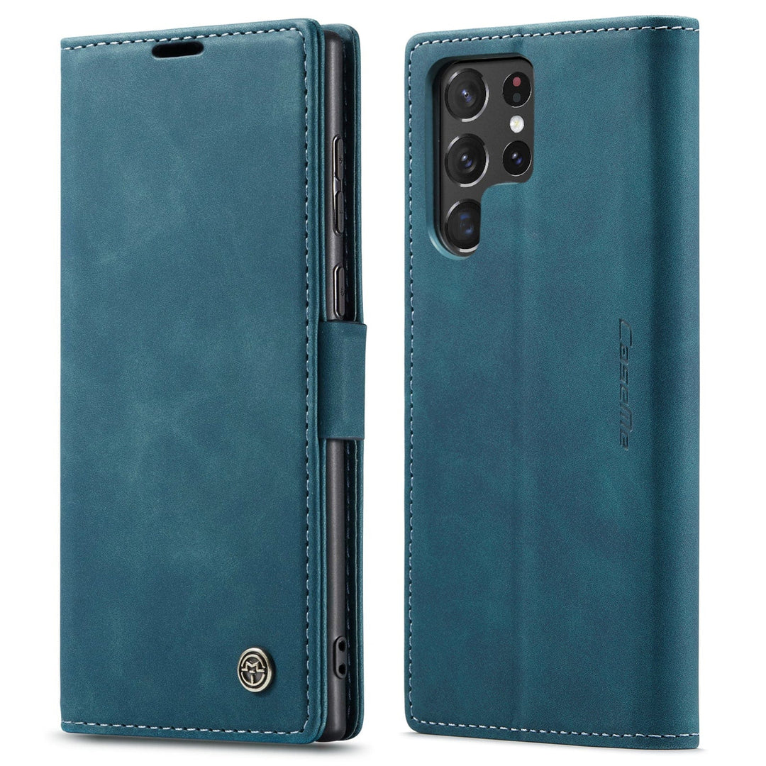 Slim Magnetic Leather Case For Samsung Galaxy Note Galaxy A81/Note 10 Lite / Blue