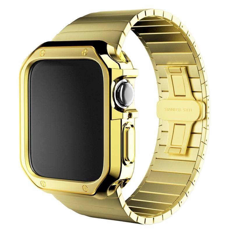 Stainless Steel Band With Case Gold / 38mm, 40mm, 41mm