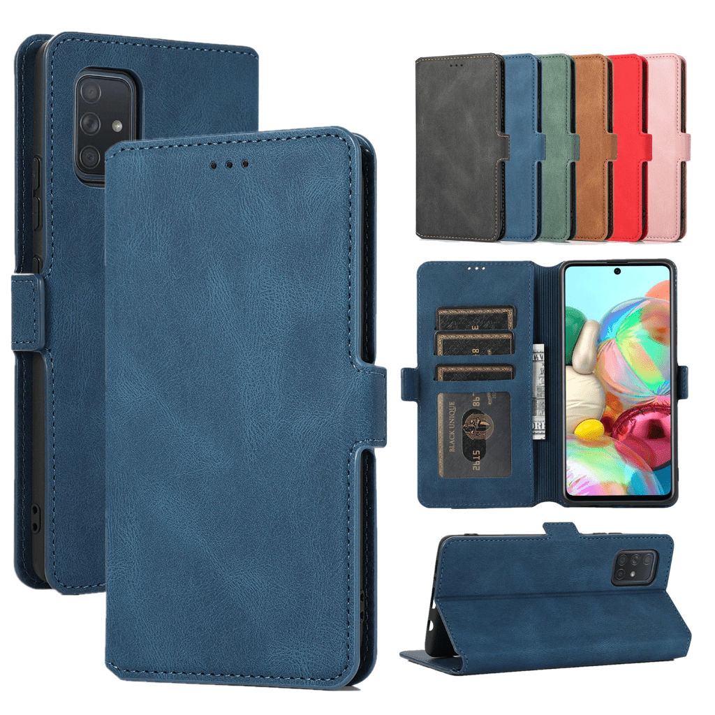 Flip Leather Wallet Case For Samsung Galaxy