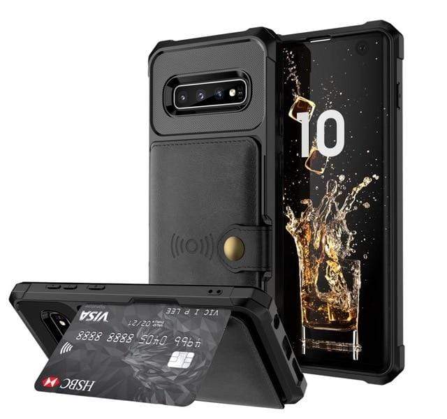 Magnetic Leather Wallet Case For Samsung Galaxy Note Galaxy Note 9 / Black