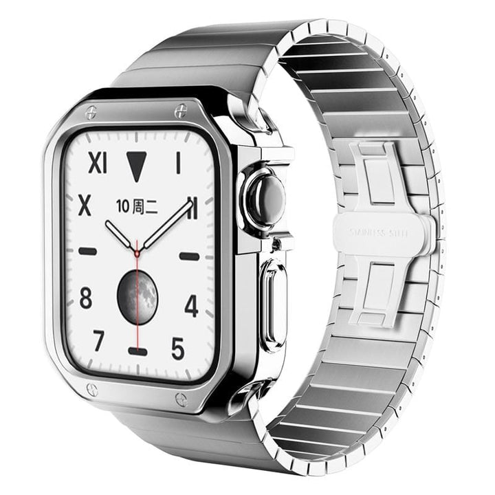 Stainless Steel Band With Case Silver / 38mm, 40mm, 41mm