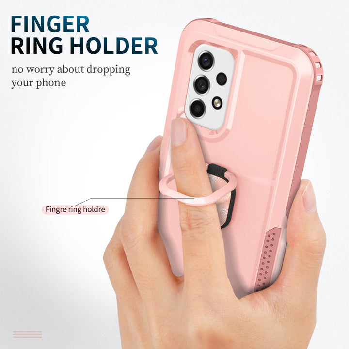 Heavy Duty Magnetic Case With Ring Grip For Samsung Galaxy A Series