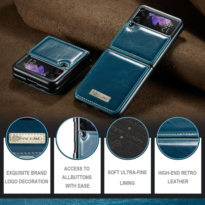Leather Case For Samsung Z Flip 3