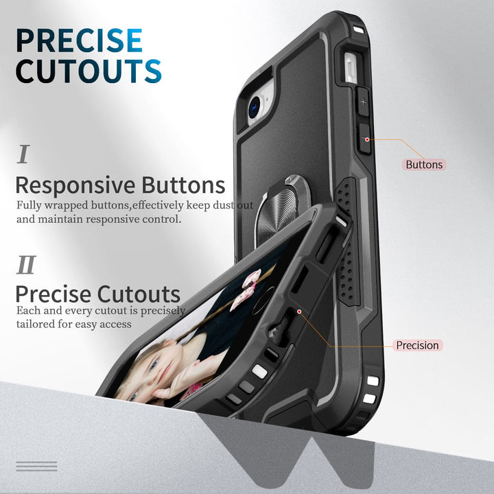 Heavy Duty Magnetic Phone Case With Ring Grip