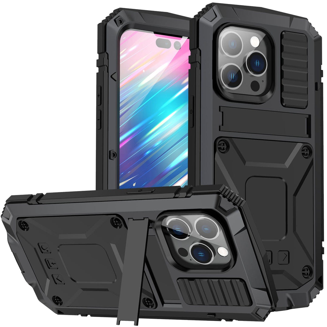 Rugged Heavy Duty Phone Case with Kickstand iPhone 14 Pro / Black