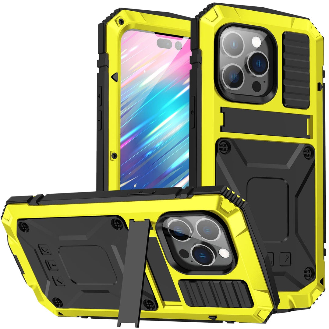 Rugged Heavy Duty Phone Case with Kickstand iPhone 14 Pro / Yellow