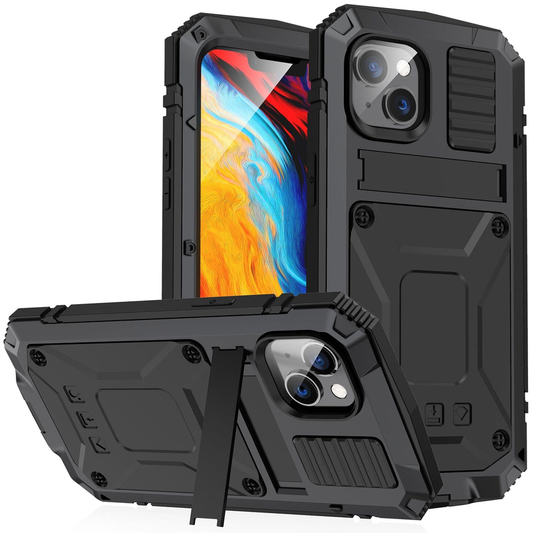 Rugged Heavy Duty Phone Case with Kickstand iPhone 14 / Black
