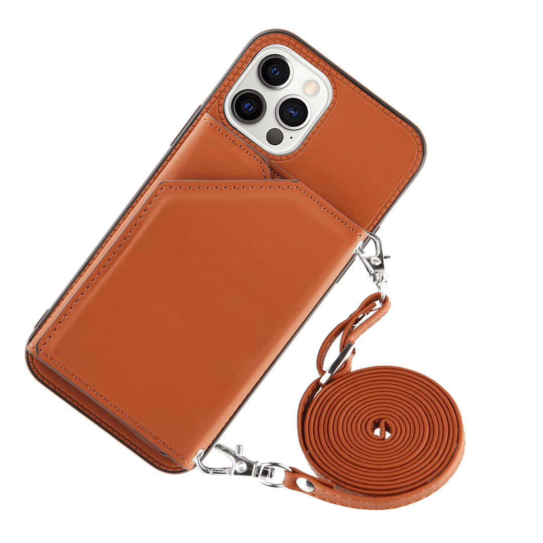 Crossbody Leather Wallet Phone Case