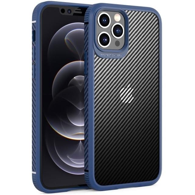 Shockproof Carbon Fiber Phone Case iPhone X/XS / Blue