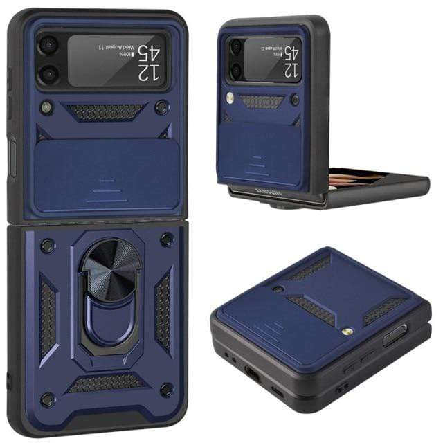 Magnetic Shockproof Case For Samsung Z FLIP 3 Blue