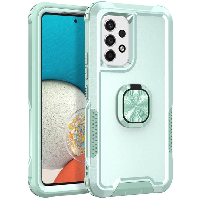 Heavy Duty Magnetic Case With Ring Grip For Samsung Galaxy A Series Galaxy A12/A32 5G/A13 5G / Green