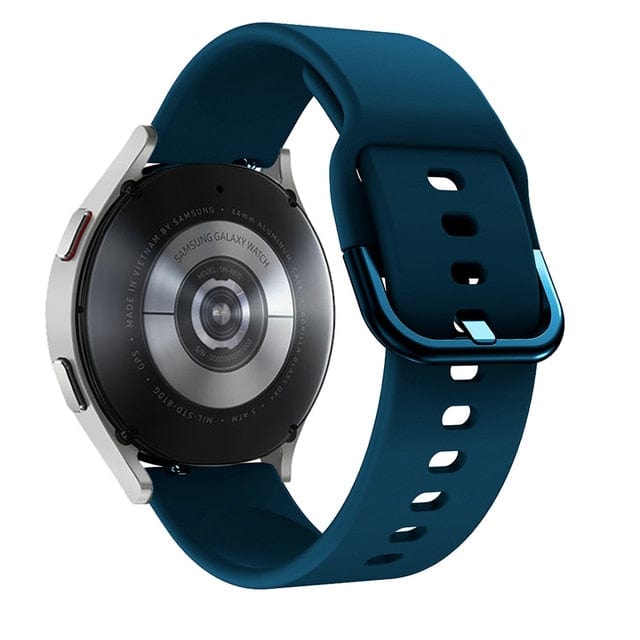 Silicone Sports Watch Band For Samsung Indigo Blue / 20mm