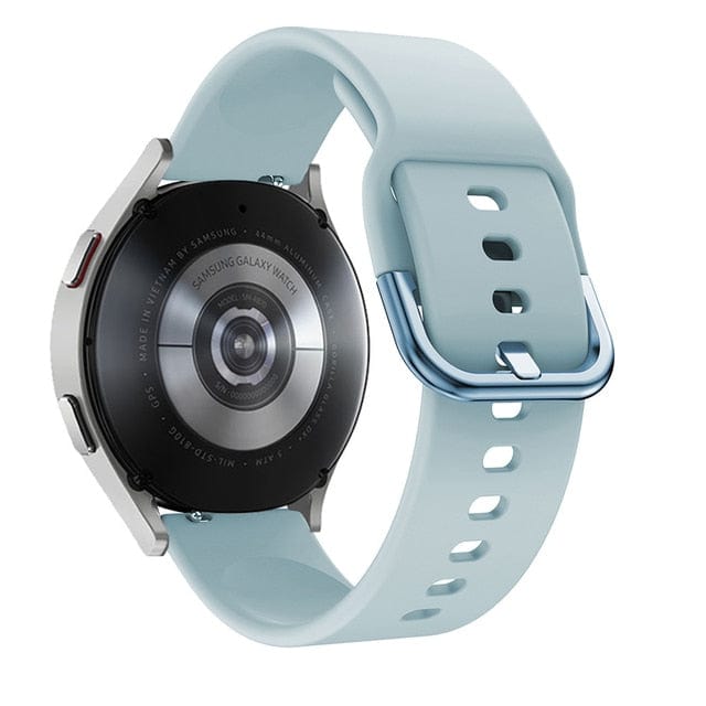 Silicone Sports Watch Band For Samsung Powder Blue / 20mm