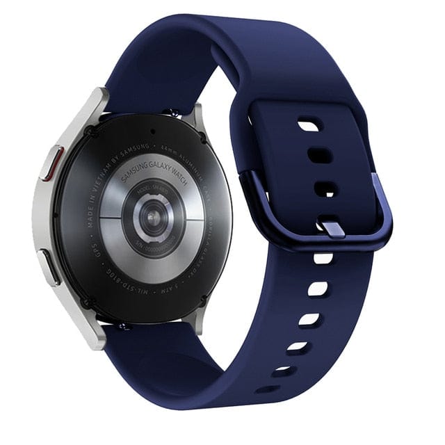 Silicone Sports Watch Band For Samsung Midnight Blue / 20mm