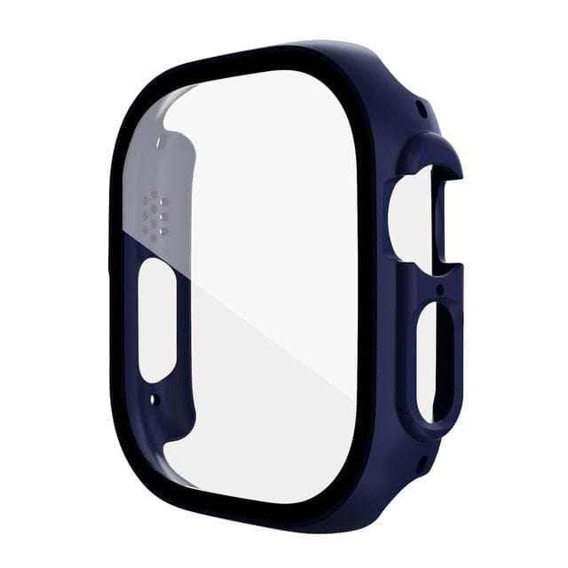 Large Tempered Glass Protective Watch Case Midnight Blue / 49mm (Ultra)