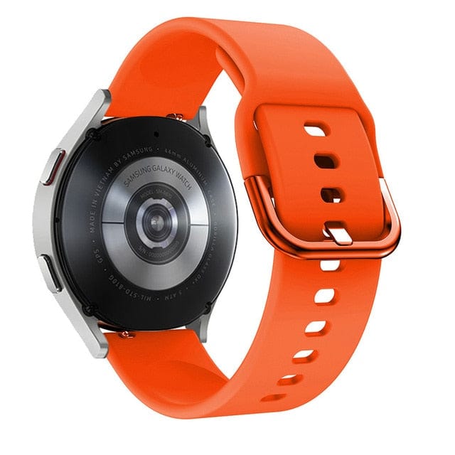 Silicone Sports Watch Band For Samsung Orange / 20mm