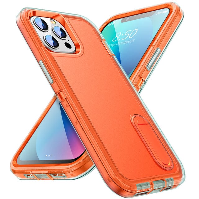Shockproof Kickstand Phone Case iPhone 13 / Orange