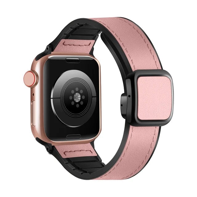 Leather Sport Watch Band Pink / 38mm, 40mm & 41mm