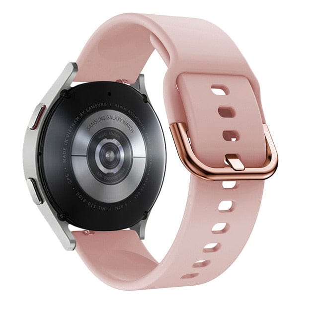 Silicone Sports Watch Band For Samsung Sand Pink / 20mm
