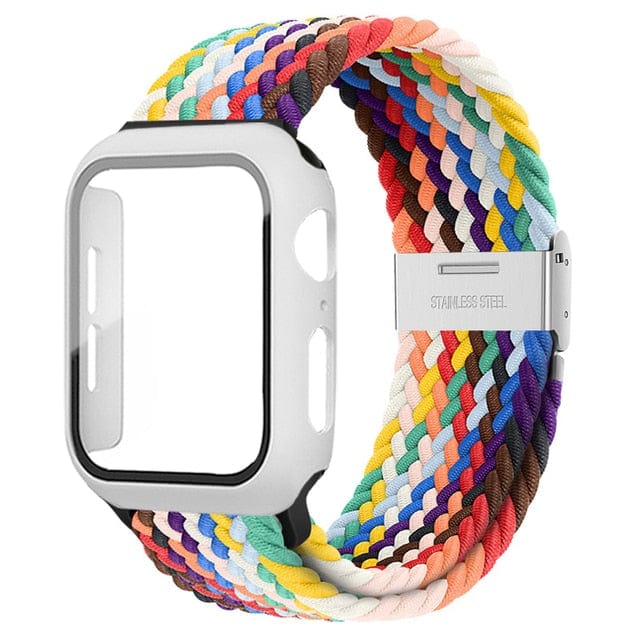 Braided Loop Watch Band With Case MultiColour A / 38mm (Series 1-3)