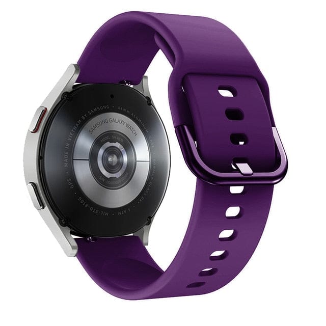 Silicone Sports Watch Band For Samsung Purple / 20mm