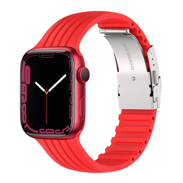 Buckle Sports Watch Band Red / 38mm, 40mm & 41mm