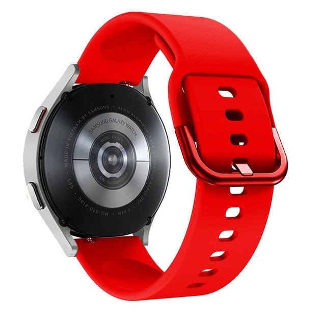 Silicone Sports Watch Band For Samsung Red / 20mm