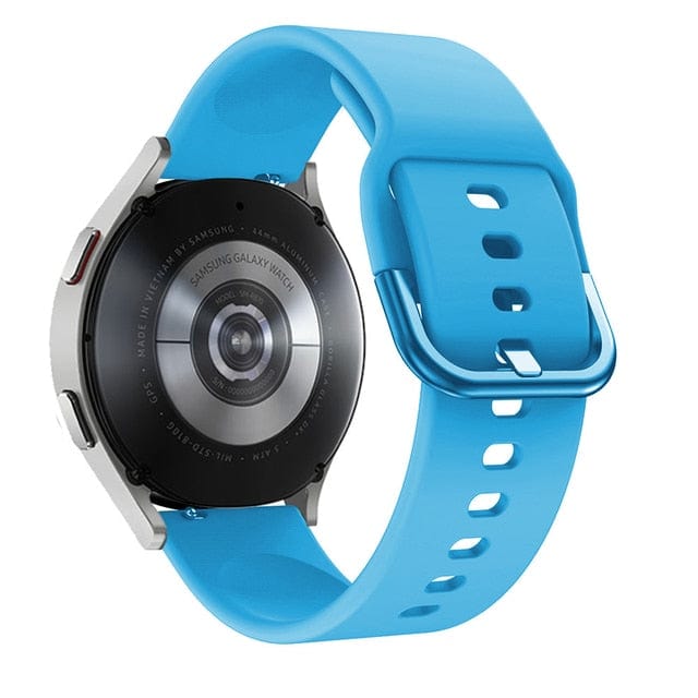 Silicone Sports Watch Band For Samsung Sky Blue / 20mm