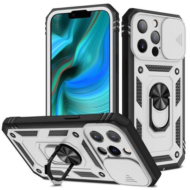 Heavy Duty Magnetic Phone Case With Camera Cover