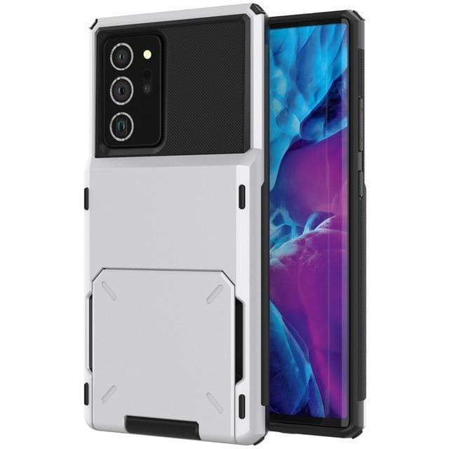 Shockproof Wallet Case For Samsung Galaxy S Galaxy S10 / White