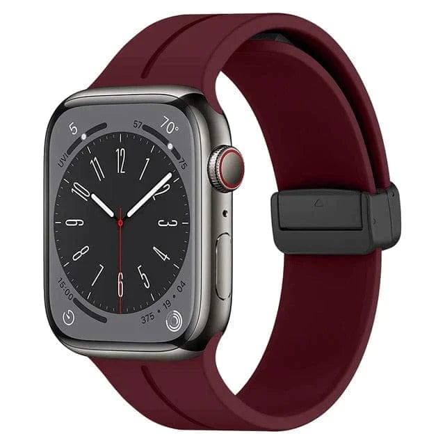 Magnetic Buckle Sports Watch Band Wine Red / 38mm, 40mm & 41mm