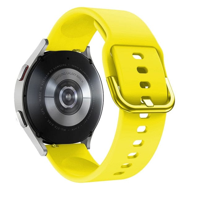 Silicone Sports Watch Band For Samsung Yellow / 20mm
