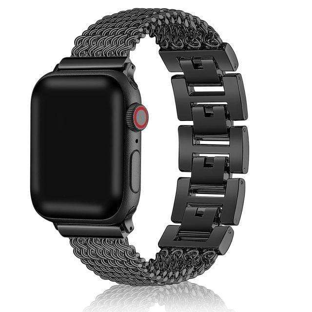 Chain Stainless Steel Watch Band Black / 38mm, 40mm & 41mm