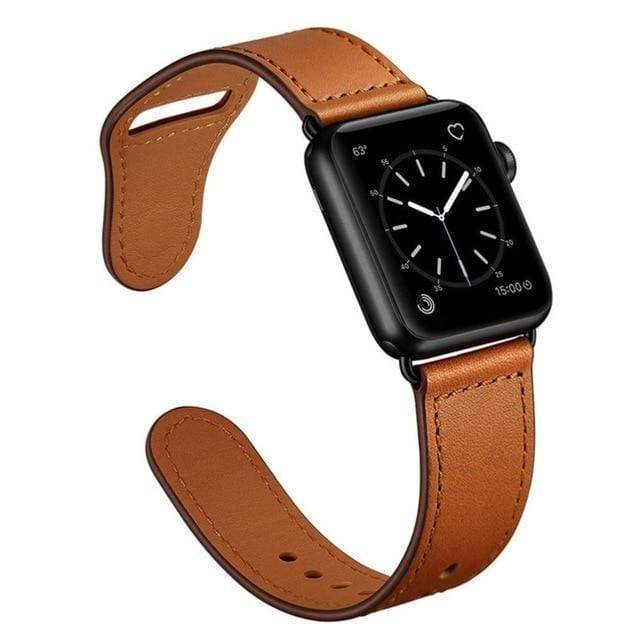 Leather Loop Watch Band Brown / 38mm, 40mm & 41mm
