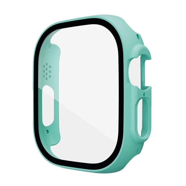 Large Tempered Glass Protective Watch Case Turquoise / 49mm (Ultra)