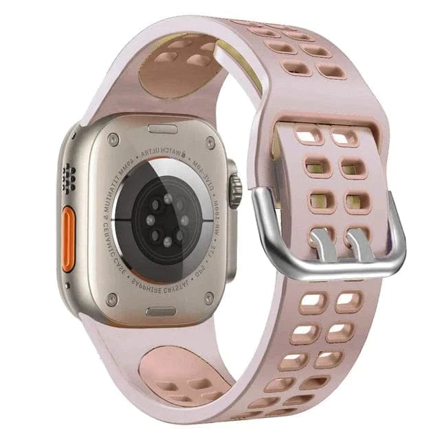 2 Tone Sports Watch Band Nude Pink / 38mm, 40mm & 41mm