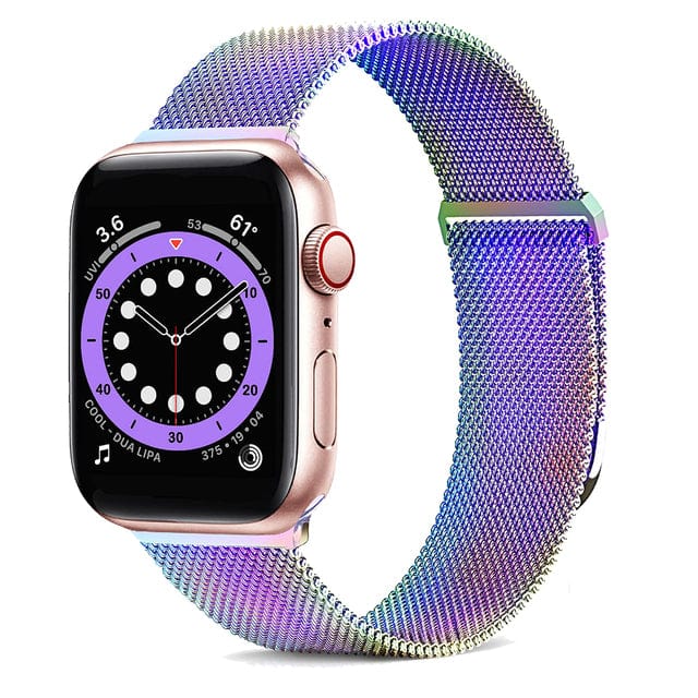Milanese Loop Stainless Steel Watch Band Rainbow / 38mm, 40mm & 41mm