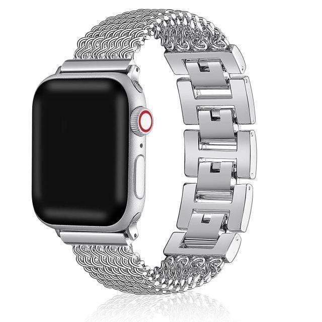 Chain Stainless Steel Watch Band Silver / 38mm, 40mm & 41mm
