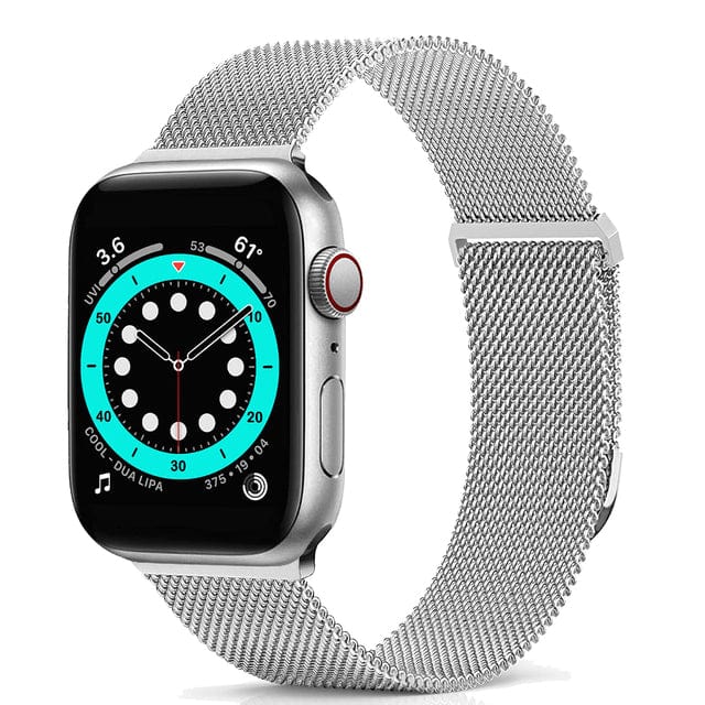 Milanese Loop Stainless Steel Watch Band Silver / 38mm, 40mm & 41mm